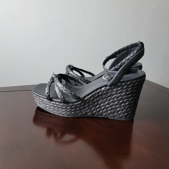 Torrid Black Wedge Sandals - Picture 10 of 10